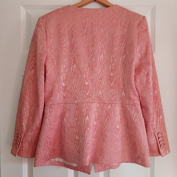 Veronica Beard Eris Fitted Brocade Moiré Jacket Blazer - Picture 3 of 8